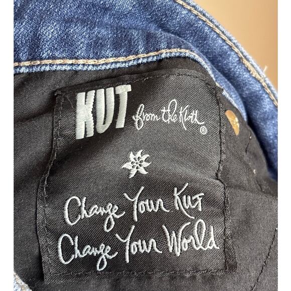 Kut womens 8 boyfriend blue jeans stretch medium wash ankle perfect fit - Picture 4 of 5